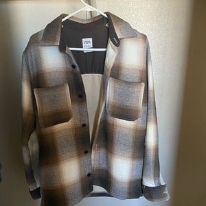 Zara Plaid Overshirt